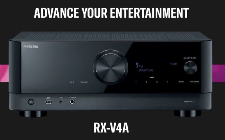 Yamaha RX-V4A 5.2-Channel AV Receiver with 8K HDMI and Music Cast ...