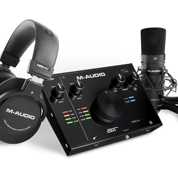 M-Audio Air 192|4 Vocal Studio Pro Pack with Audio Interface, Mic, Headphones