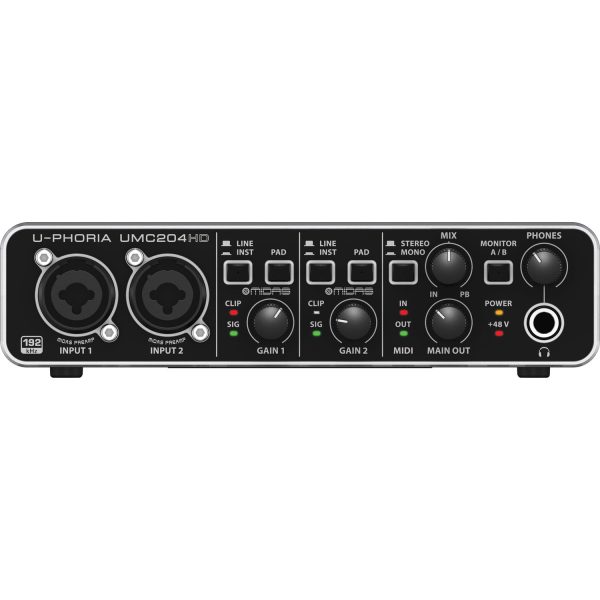 Behringer UMC204HD USB Audio/MIDI Interface