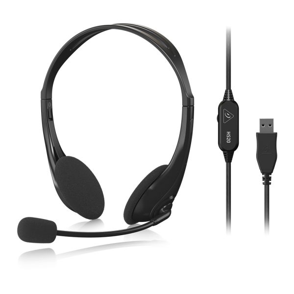 Behringer HS20 USB Stereo Headset with Swivel Microphone