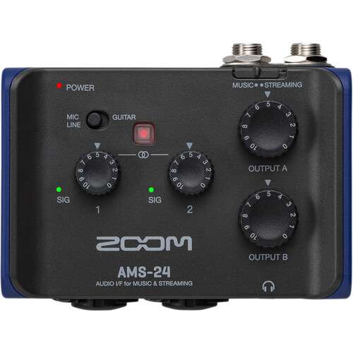 Zoom AMS-24 2×4 USB Audio Interface for Music and Streaming