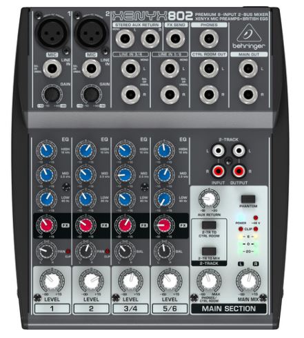 Behringer XENYX 802S 8-Channel Compact Audio Mixer