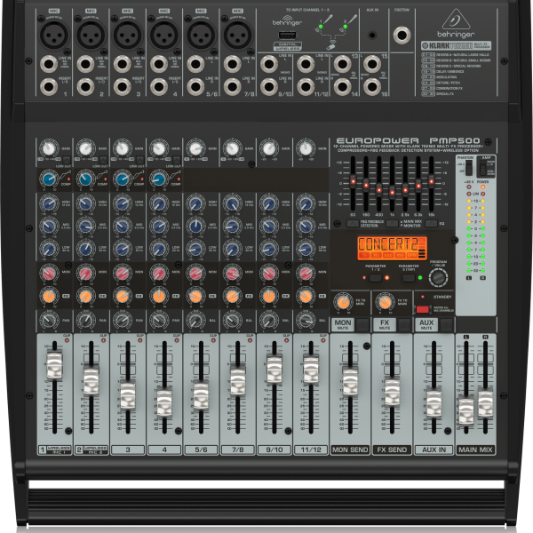 Behringer Europower PMP500 12-channel 500W Powered Mixer