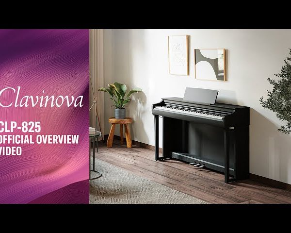 Yamaha Clavinova CLP-825 Console Digital Piano with Bench - Matte Black