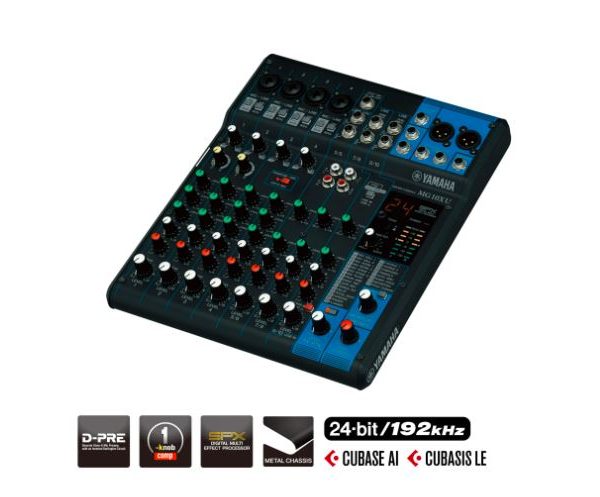 Yamaha MG10XU 10 Channel Mixer with USB and SPX Effects
