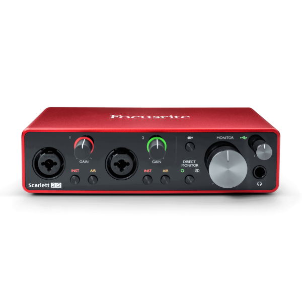 Focusrite Scarlett 2i2 Studio 24-bit/192kHz - Third Generation USB Type-C Audio Interface