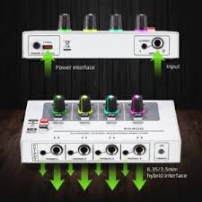 Tonetech PH400 Professional 4 channel stereo headphone amplifier,