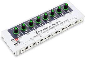 Tonetech PH800 8-Channel Headphone Amplifier, 16 outputs ports