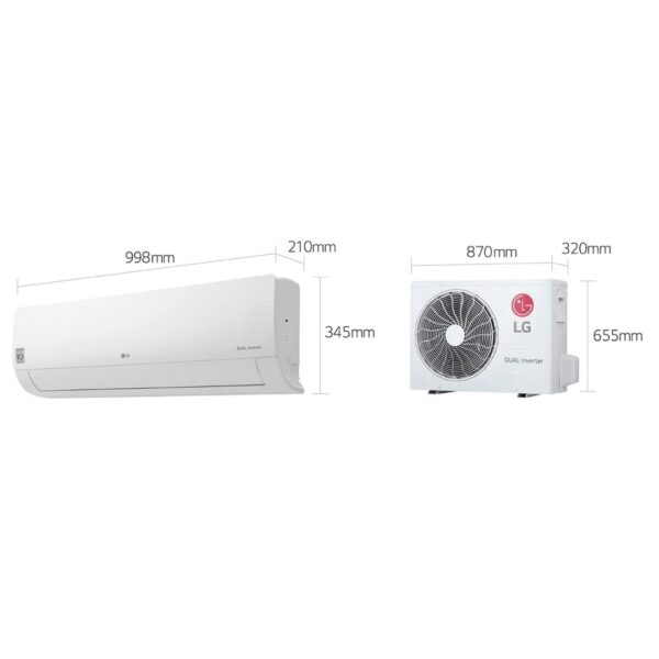 LG Dual Inverter AC 2 ton , Energy Saving, Fast Cooling, Wifi S4NWBDK2F31
